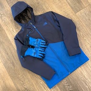 North Face Coat & Gloves